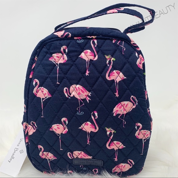 Flamingo Vera Bradley large backpack lunchbunch - Picture 3 of 5